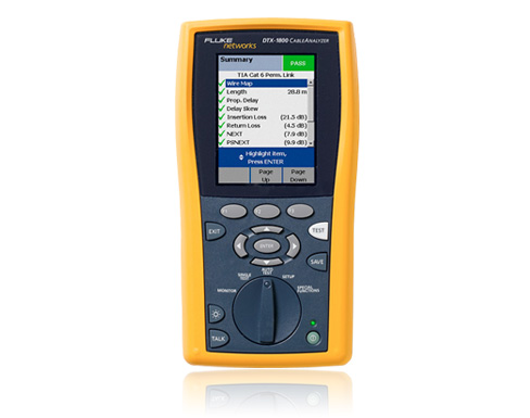 福祿克FLuke DTX-1800電纜認證分析儀（DTX1800MS,DTX-1800-ES）網(wǎng)線光纖測試儀